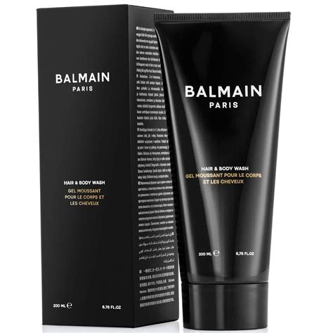 balmain homme hair and body wash.